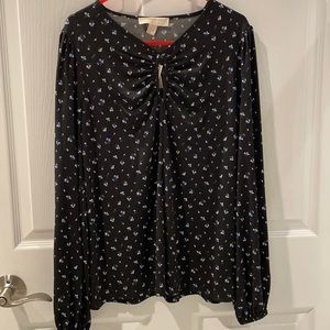 NWT navy Michael Kors blouse
